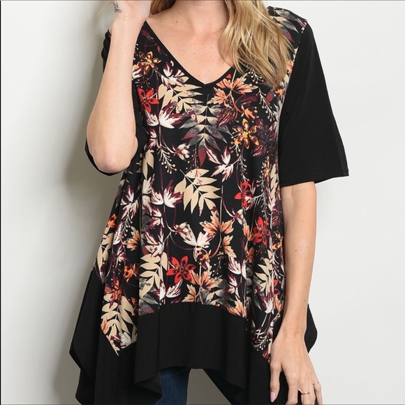 ✨Open Back Floral Blouse✨ - Picture 2 of 4